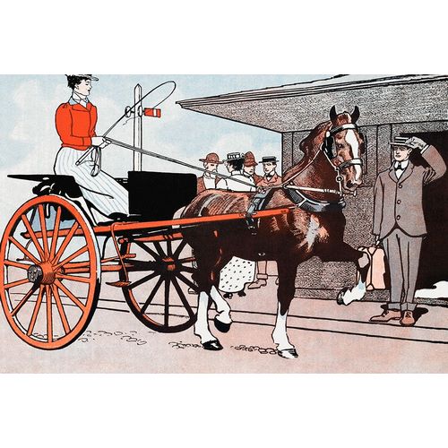 Penfield, Edward 아티스트의 Woman in a Horse Carriage 작품