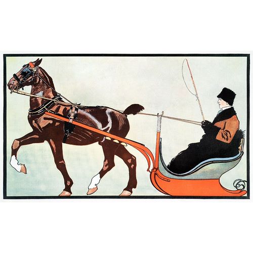 Penfield, Edward 아티스트의 Man in Carriage 작품