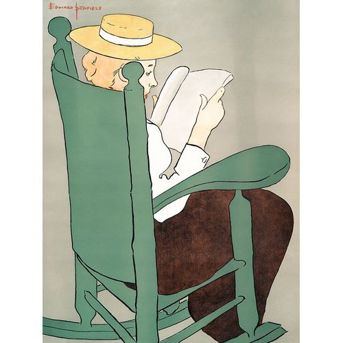 Penfield, Edward 아티스트의 Woman Reading in a Rocking Chair 작품