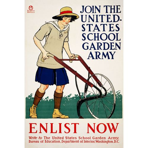 Penfield, Edward 아티스트의 Join the United States School Garden Army 작품