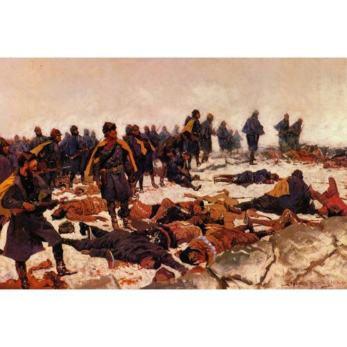 Remington, Frederic 아티스트의 Battle of Warbonnet Creek 작품