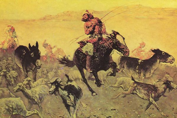 Remington, Frederic 아티스트의 Navajo Raid 작품