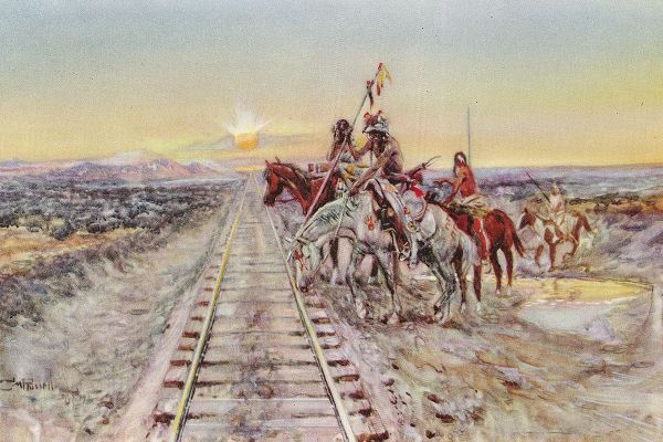 Russell, Charles 아티스트의 Trail of the Iron Horse 작품