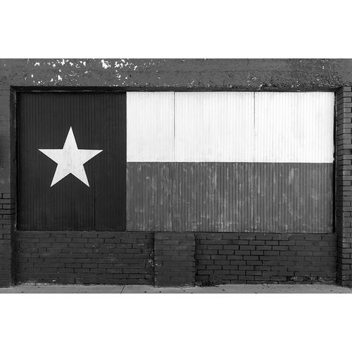 Highsmith, Carol 작가의 Texas flag-painted on boarded-up window 작품