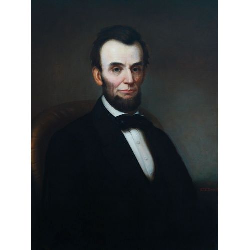 Highsmith, Carol 작가의 Abraham Lincoln portrait in the Lincoln room-Blair House 작품