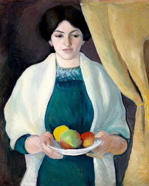 Macke, August 작가의 Portrait of the Artists Wife 작품