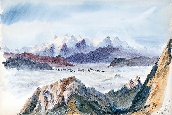 Sargent, John Singer 작가의 Iselle from Mount Pilatus from Splendid Mountain Watercolours Sketchbook 작품