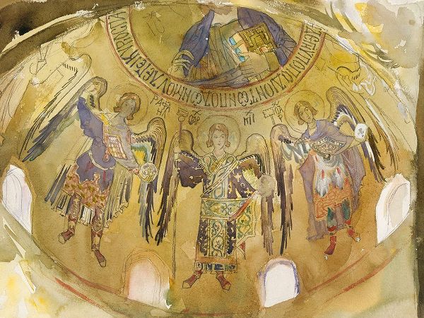 Sargent, John Singer 작가의 Angels-Mosaic-Palatine Chapel-Palermo 작품