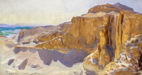 Sargent, John Singer 작가의 Cliffs at Deir el Bahri-Egypt 작품