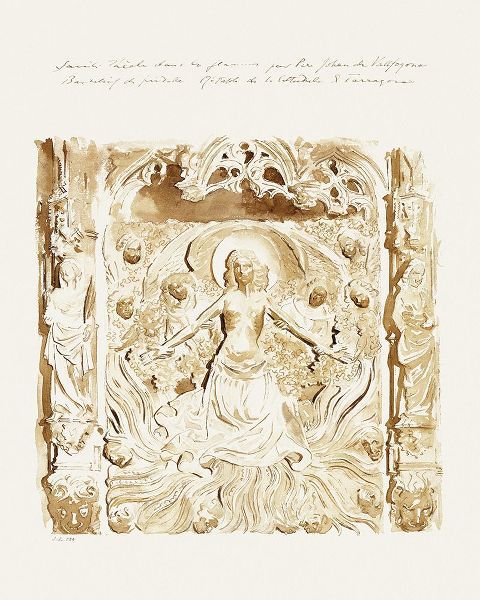 Sargent, John Singer 작가의 Predella of an Altar-Cathedral-Tarragon 작품