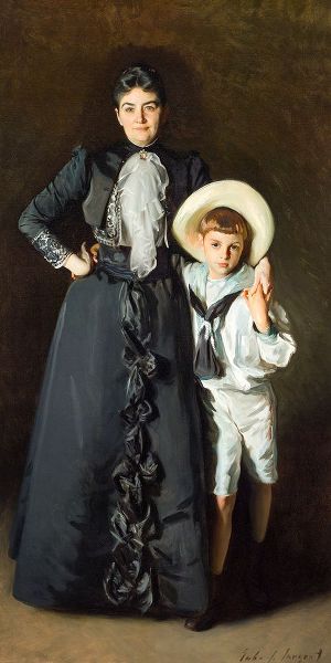 Sargent, John Singer 작가의 Portrait of Mrs. Edward L. Davis and Her Son-Livingston Davis 작품