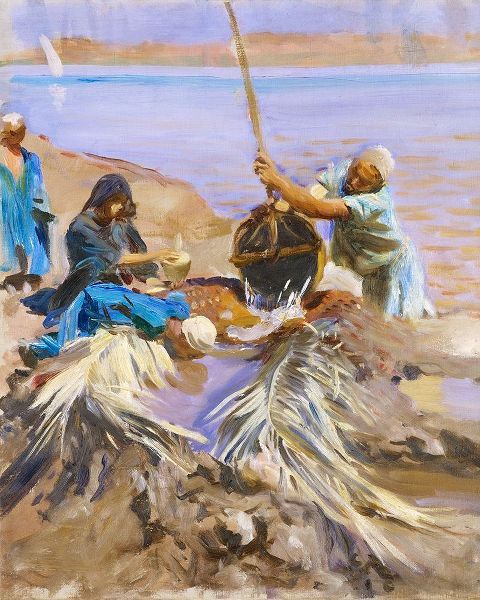 Sargent, John Singer 작가의 Egyptians Raising Water from the Nile 작품