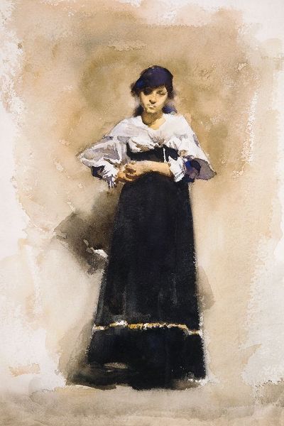 Sargent, John Singer 작가의 Young Woman with a Black Skirt 작품