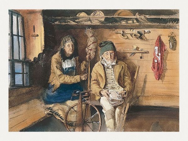 Sargent, John Singer 작가의 Frau von Allmen and an Unidentified Man in an Interior 작품