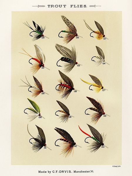 Marbury, Mary Orvis 작가의 Trout Fishing Flies I from Favorite Flies and Their Histories 작품