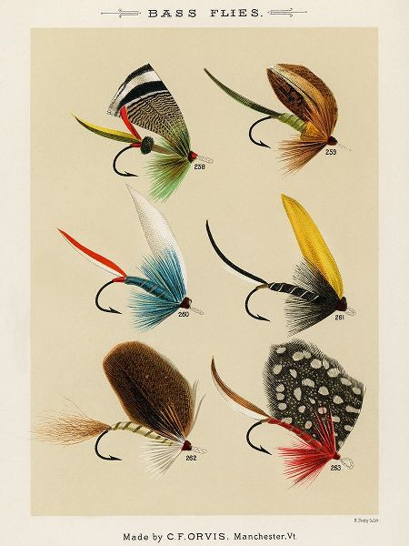 Marbury, Mary Orvis 작가의 Bass Fishing Flies I from Favorite Flies and Their Histories 작품