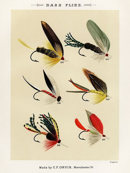 Marbury, Mary Orvis 작가의 Bass Fishing Flies IV from Favorite Flies and Their Histories 작품