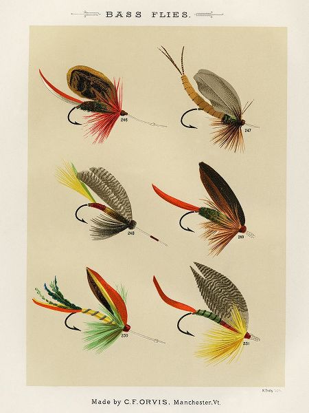 Marbury, Mary Orvis 작가의 Bass Fishing Flies VII from Favorite Flies and Their Histories 작품