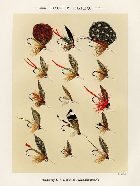 Marbury, Mary Orvis 작가의 Trout Fishing Flies III from Favorite Flies and Their Histories 작품