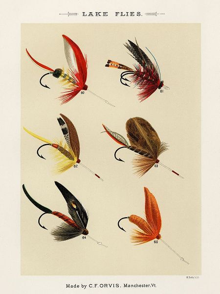 Marbury, Mary Orvis 작가의 Lake Fishing Flies VI from Favorite Flies and Their Histories 작품