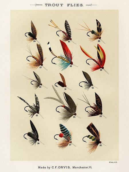 Marbury, Mary Orvis 작가의 Trout Fishing Flies VI from Favorite Flies and Their Histories 작품