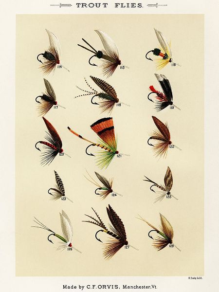 Marbury, Mary Orvis 작가의 Trout Fishing Flies VIII from Favorite Flies and Their Histories 작품