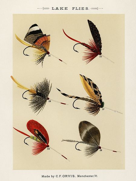 Marbury, Mary Orvis 작가의 Lake Fishing Flies VIII from Favorite Flies and Their Histories 작품