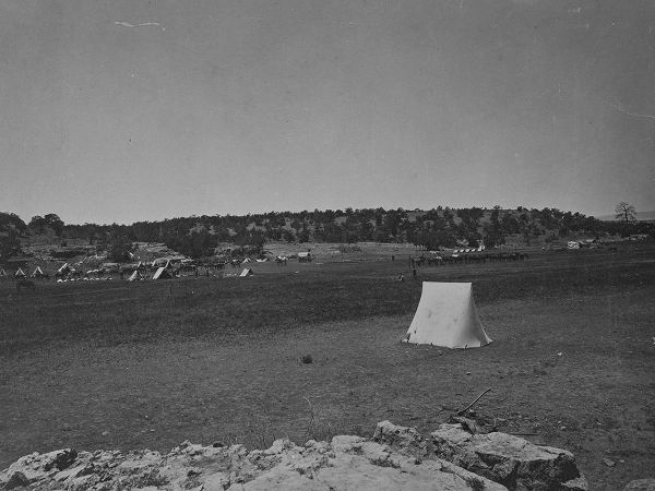 OSullivan, Timothy H 작가의 Survey camp near Fort Wingate-New Mexico 1874 작품