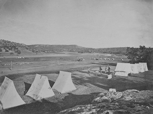 OSullivan, Timothy H 작가의 Survey camp near Fort Wingate-New Mexico 1875 작품