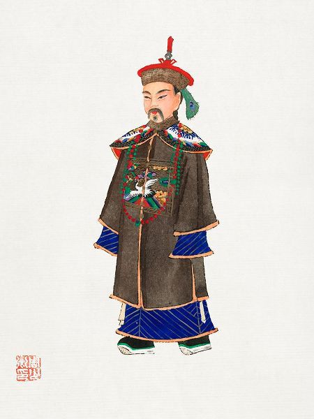 Vintage Chinese Clothing 작가의 Chinese court robe-mens official clothing 작품