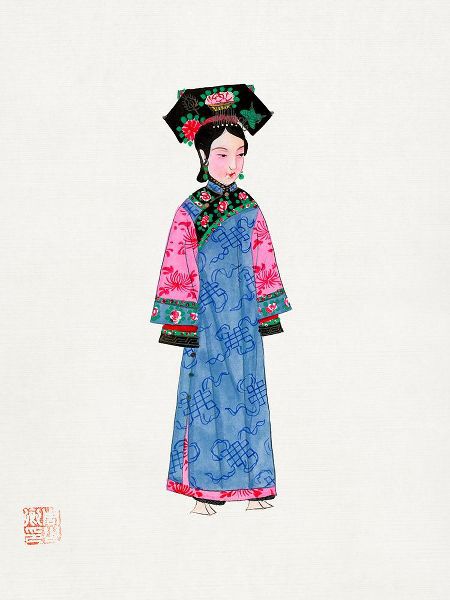 Vintage Chinese Clothing 작가의 Rich woman in non official costume 작품