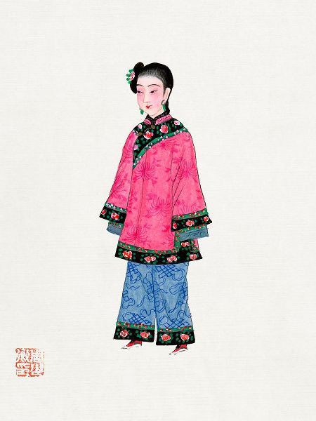 Vintage Chinese Clothing 작가의 Chinese woman in coat 작품
