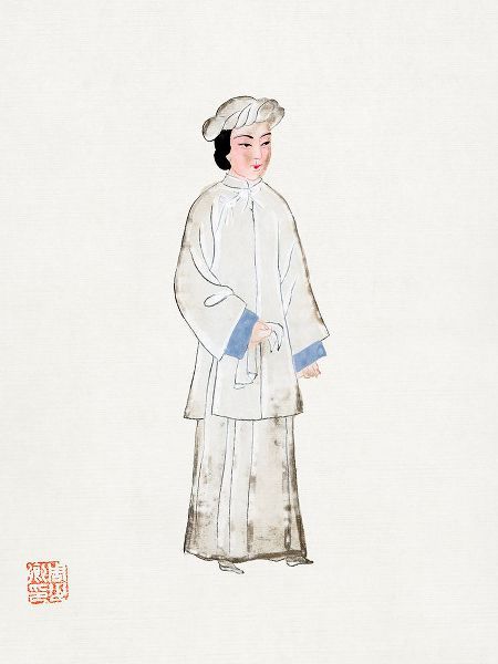Vintage Chinese Clothing 작가의 Woman in mourning robe 작품