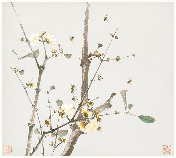 Lian, Ju 작가의 Insects and Flowers V 작품