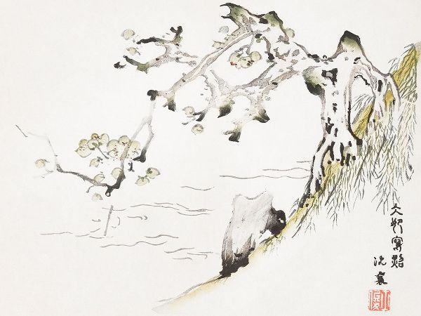 Zhengyan, Hu 작가의 Page from Shi Zhu Zhai Tree in Landscape 작품