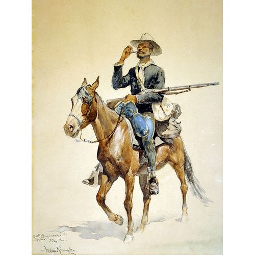 Remington, Frederic 작가의 A Mounted Infantryman 작품