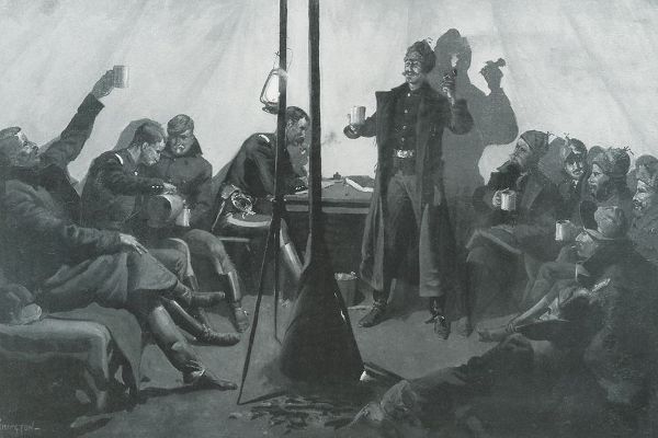 Remington, Frederic 작가의 Merry Christmas in a Silby Tent-Sketch 작품