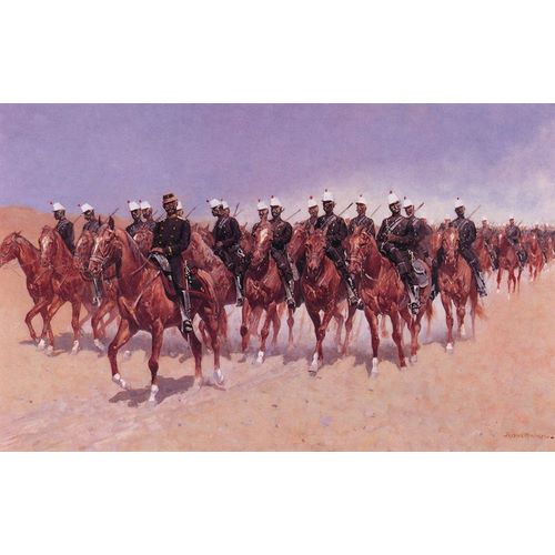 Remington, Frederic 작가의 Mexican Cavalry on the Move 작품