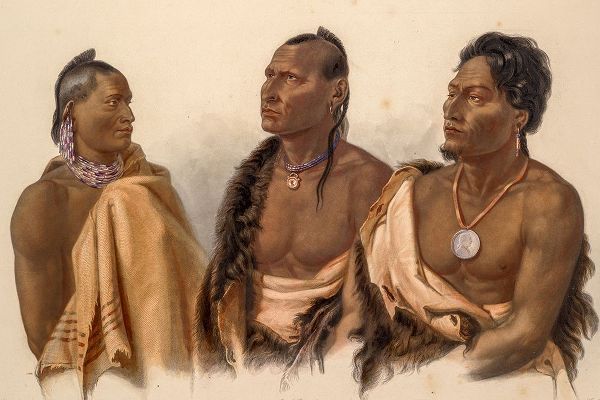 Bodmer, Karl 작가의 Missouria Indian-Otoe Indian and Puncas Chief 작품