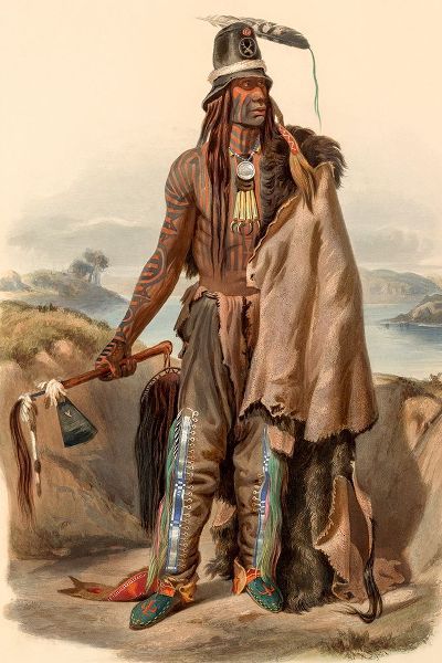 Bodmer, Karl 작가의 A Minatarre Indian Chief 작품