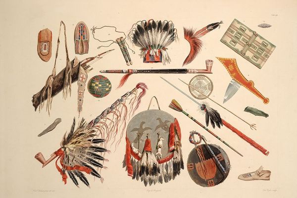 Bodmer, Karl 작가의 Indian utensils and arms 작품