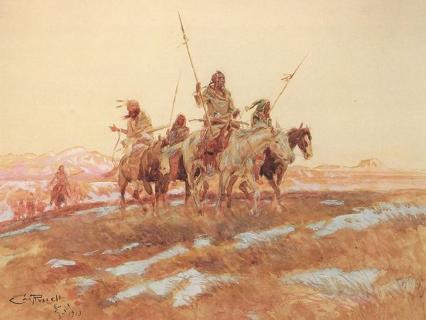Russell, Charles Marion 작가의 Piegan Hunting Party 작품
