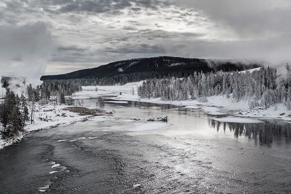 The Yellowstone Collection 작가의 Early Winter, Yellowstone River, Yellowstone National Park 작품