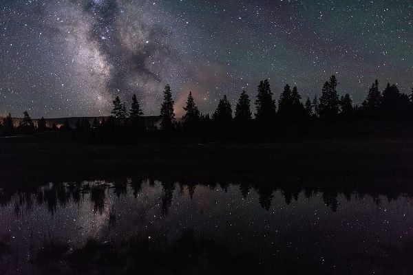 The Yellowstone Collection 작가의 Milky Way Reflection, Yellowstone National Park 작품