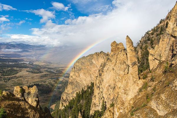 The Yellowstone Collection 작가의 Rainbows from Bunsen Peak, Mammoth Hot Springs, Yellowstone National Park 작품