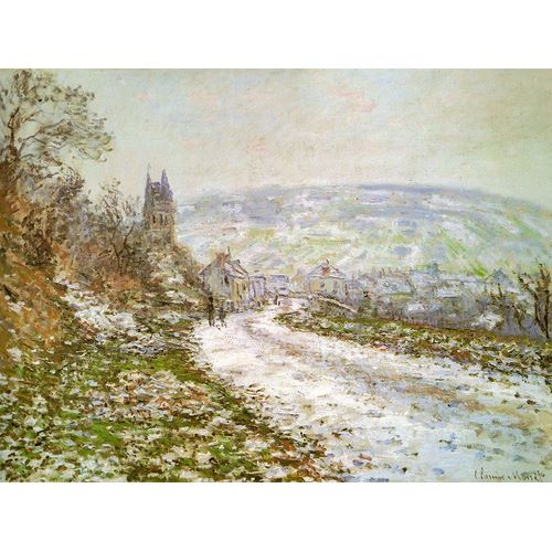 Monet, Claude 작가의 Approach to Vetheuil in Winter 1878 작품