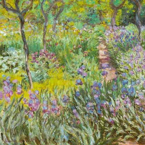 Monet, Claude 작가의 Artists garden at Giverny-irises 1900 작품