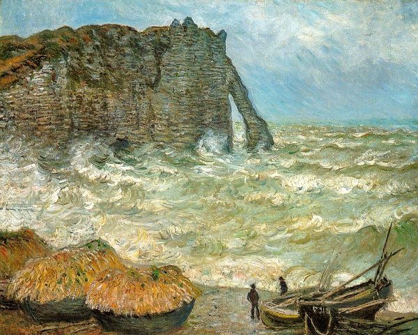 Monet, Claude 작가의 Etretat-rough sea 1883 작품