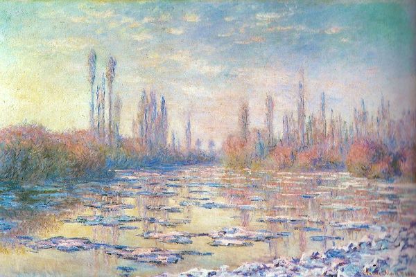 Monet, Claude 작가의 Floating ice on Seine 1880 작품