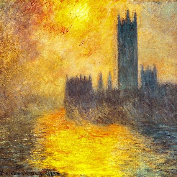 Monet, Claude 작가의 Houses of Parliament at Sunset 1904 작품